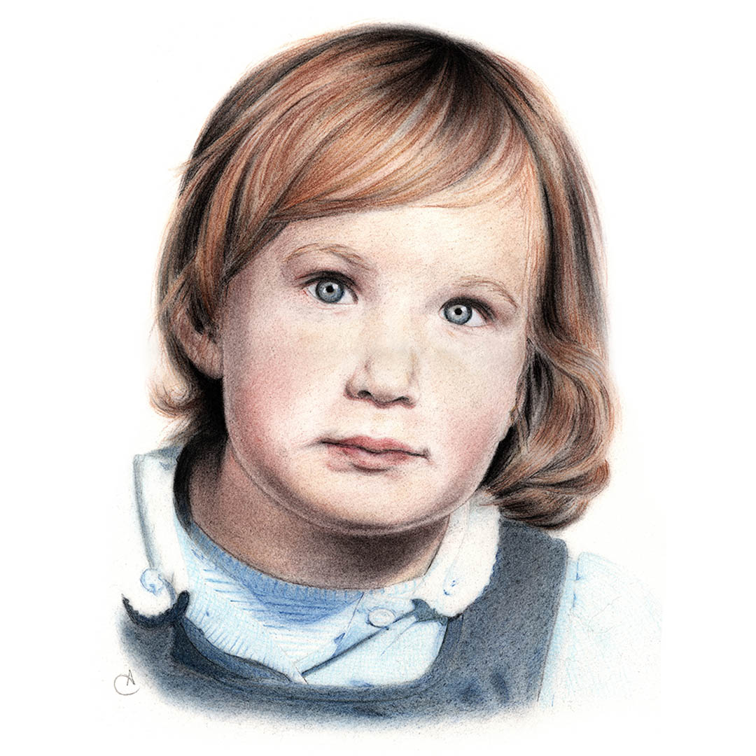 dessin portrait fusain souvenir être cher